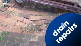 Collapsed drain in Cheshire